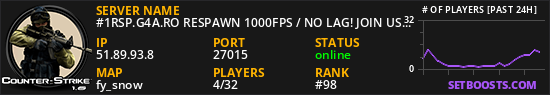 #1RSP.G4A.RO RESPAWN 1000FPS / NO LAG! JOIN US!