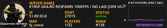 #1RSP.G4A.RO RESPAWN 1000FPS / NO LAG! JOIN US!