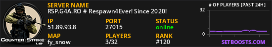 RSP.G4A.RO # Respawn4Ever! Since 2020!