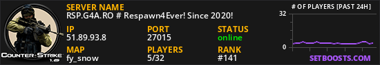 RSP.G4A.RO # Respawn4Ever! Since 2020!