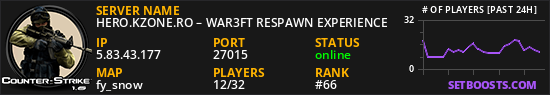 HERO.KZONE.RO – WAR3FT RESPAWN EXPERIENCE