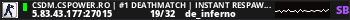 CSDM.CSPOWER.RO | #1 DEATHMATCH | INSTANT RESPAWN | 1000 FPS