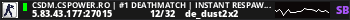 CSDM.CSPOWER.RO | #1 DEATHMATCH | INSTANT RESPAWN | 1000 FPS