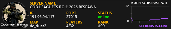 GOD.LEAGUECS.RO # 2026 RESPAWN