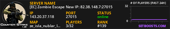[EC] Zombie Escape New IP: 82.38.148.7:27015