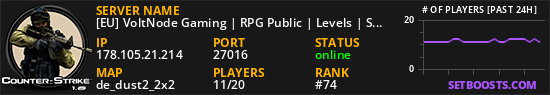 [EU] VoltNode Gaming | RPG Public | Levels | Skins | Daily Rewards