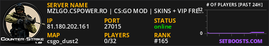 MZLGO.CSPOWER.RO | CS:GO MOD | SKINS + VIP FREE