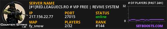 [#1]RED.LEAGUECS.RO # VIP FREE | REVIVE SYSTEM