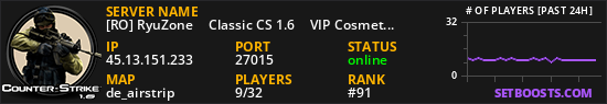 [RO] RyuZone ★ Classic CS 1.6 ★ VIP Cosmetics