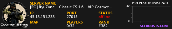 [RO] RyuZone ★ Classic CS 1.6 ★ VIP Cosmetics