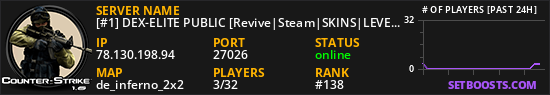 [#1] DEX-ELITE PUBLIC [Revive|Steam|SKINS|LEVELS]