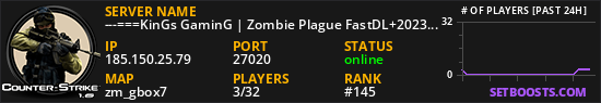 ---===KinGs GaminG | Zombie Plague FastDL+2023===---