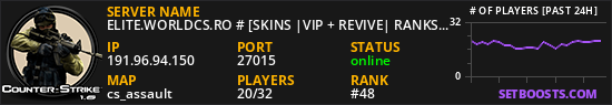 ELITE.WORLDCS.RO # [SKINS |VIP + REVIVE| RANKS]