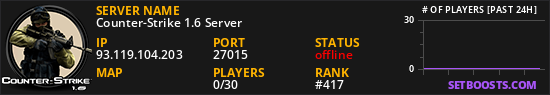 Counter-Strike 1.6 Server