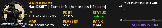 Hard2Kill™ | Zombie Nightmare [cs-h2k.com]
