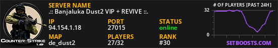 .:: Banjaluka Dust2 VIP + REVIVE ::.