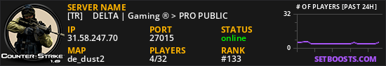 [TR] 亗 DELTA | Gaming ® > PRO PUBLIC 亗