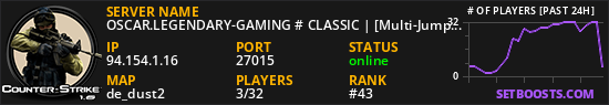 OSCAR.LEGENDARY-GAMING # CLASSIC | [Multi-Jumps x3 + FREE VIP]