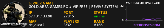 GOLD.AREA-GAMES.RO # VIP FREE | REVIVE SYSTEM