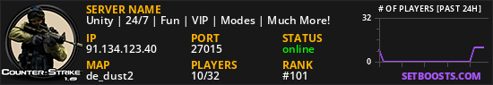 Unity | 24/7 | Fun | VIP | Modes | Much More!