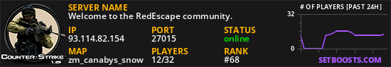 Welcome to the RedEscape community.