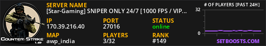 [Star-Gaming] SNIPER ONLY 24/7 [1000 FPS / VIP]