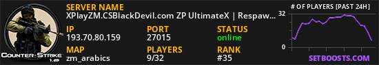 XPlayZM.CSBlackDevil.com ZP UltimateX | Respawn | VIP 22-00 ★ Points ®