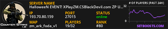 HalloweeN EVENT! XPlayZM.CSBlackDevil.com ZP UltimateX | Respawn | VIP 22-00 ★ Points ®