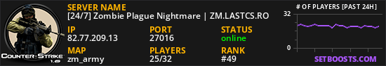 [24/7] Zombie Plague Nightmare | ZM.LASTCS.RO