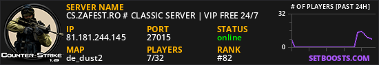 CS.ZAFEST.RO # CLASSIC SERVER | VIP FREE 24/7