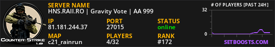 HNS.RAII.RO | Gravity Vote | AA 999